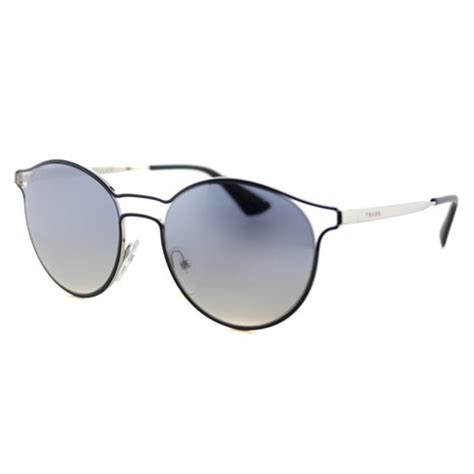 prada cinema metal wire round sunglasses in silver mirror|Prada Cinema PR 62SS TFM5R0 Womens Round Sunglasses .